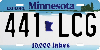 MN license plate 441LCG