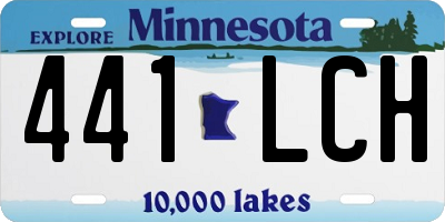 MN license plate 441LCH