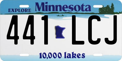 MN license plate 441LCJ
