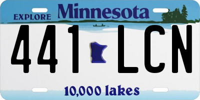 MN license plate 441LCN