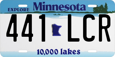 MN license plate 441LCR