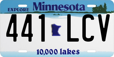 MN license plate 441LCV