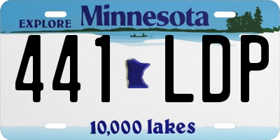 MN license plate 441LDP
