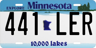 MN license plate 441LER