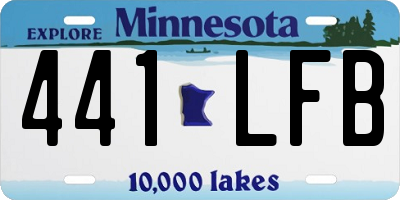 MN license plate 441LFB