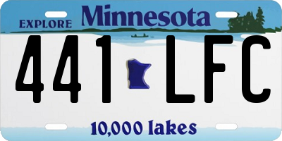 MN license plate 441LFC