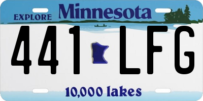 MN license plate 441LFG