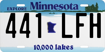 MN license plate 441LFH