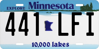 MN license plate 441LFI