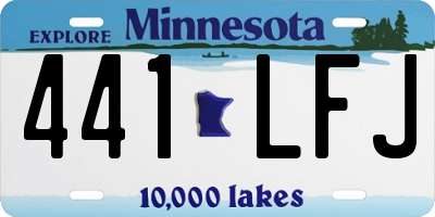 MN license plate 441LFJ