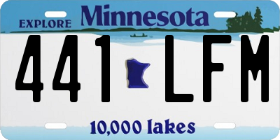 MN license plate 441LFM
