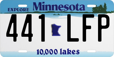 MN license plate 441LFP
