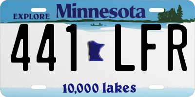 MN license plate 441LFR