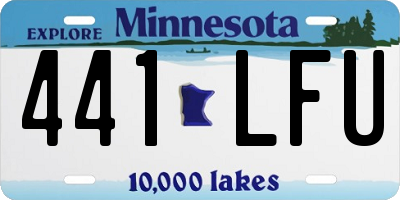 MN license plate 441LFU