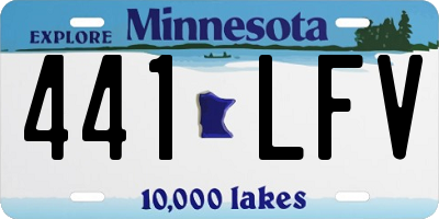 MN license plate 441LFV
