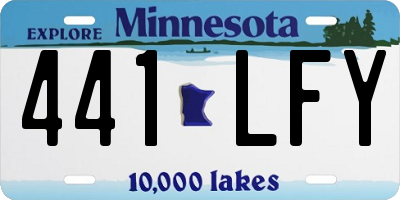 MN license plate 441LFY