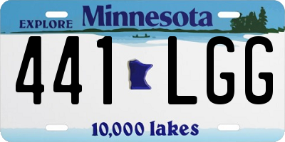 MN license plate 441LGG