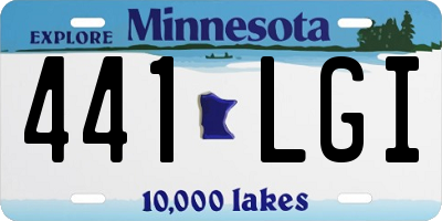 MN license plate 441LGI