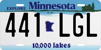 MN license plate 441LGL