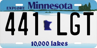 MN license plate 441LGT