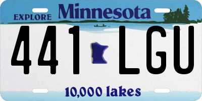 MN license plate 441LGU