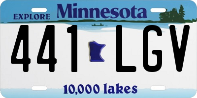 MN license plate 441LGV