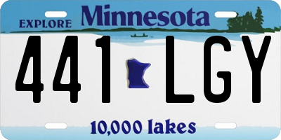 MN license plate 441LGY