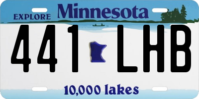 MN license plate 441LHB