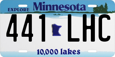 MN license plate 441LHC