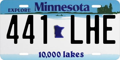 MN license plate 441LHE