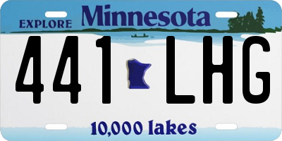 MN license plate 441LHG