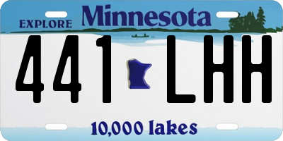 MN license plate 441LHH