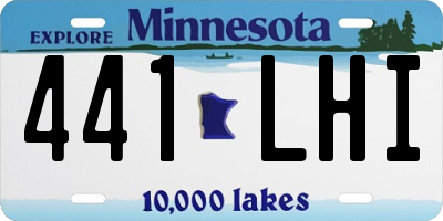 MN license plate 441LHI