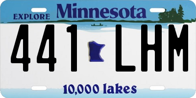 MN license plate 441LHM
