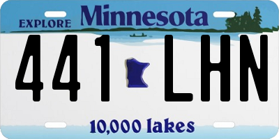 MN license plate 441LHN