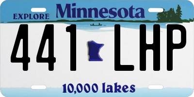 MN license plate 441LHP