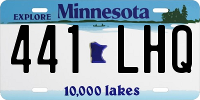 MN license plate 441LHQ