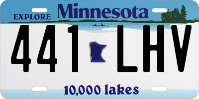MN license plate 441LHV