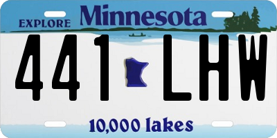 MN license plate 441LHW