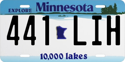MN license plate 441LIH