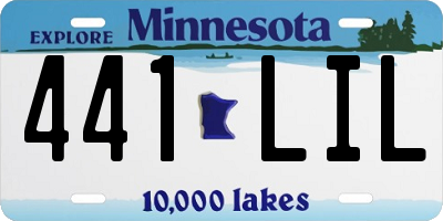 MN license plate 441LIL