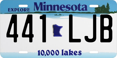 MN license plate 441LJB
