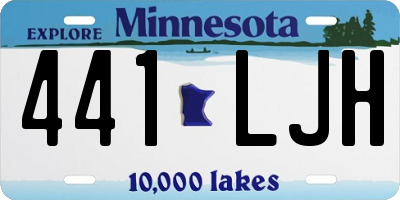 MN license plate 441LJH