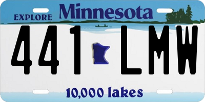 MN license plate 441LMW