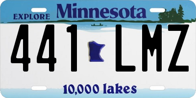MN license plate 441LMZ