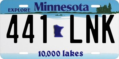 MN license plate 441LNK