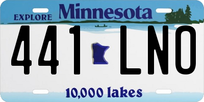 MN license plate 441LNO