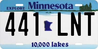 MN license plate 441LNT