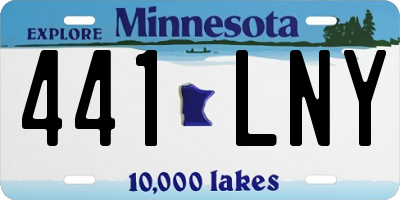 MN license plate 441LNY