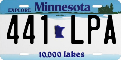 MN license plate 441LPA